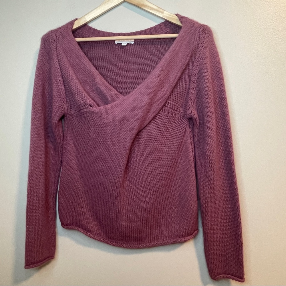 Don’t Ask Why Chic V-Neck Sweater Made in Italy OSFM
